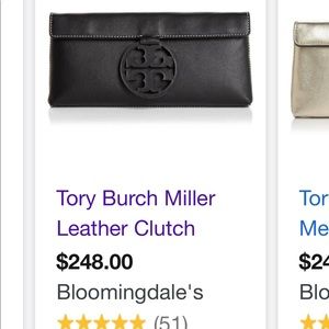 NWT☀️NEW☀️Tory Burch Black Miller Clutch